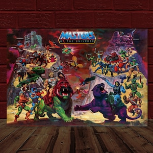 Masters of the Universe - Greyskull vs Snake Mountain 10.5x15.25.25 Herdruk Poster