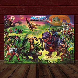 Masters of the Universe - Battle in The Dino-Dimension 10.5x15.25.25 Reprint Poster