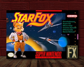 Star Fox Super Nintendo SNES Video Game Cover Poster 