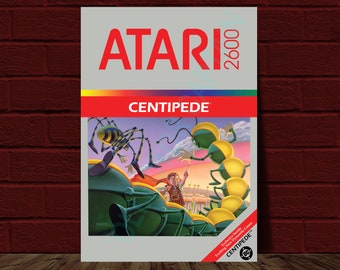 Centipede - ATARI 2600 Video Game Cover Reprint Poster 10.5x15.25