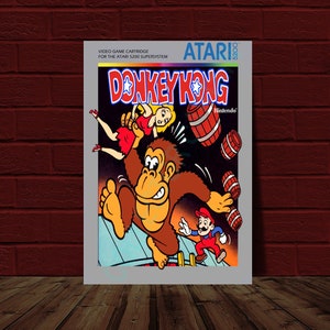 Donkey Kong - ATARI 5200 Video Game Cover Reprint Poster 10.5x15.25