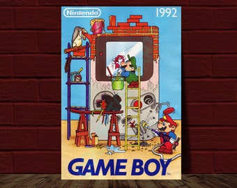 Game Boy - 1992 Nintendo Video Game Promotional Reprint Poster 10.5x15.25