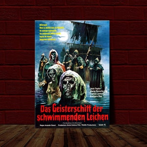 Tombs of The Blind Dead 3 V1 10.5x15 German Movie Poster Reprint