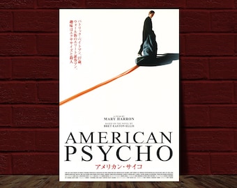 American Psycho 10.5x15.25 Japanese Movie Poster Reprint