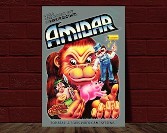 Amidar - ATARI Video Game Cover Reprint Poster 10.5x15.25