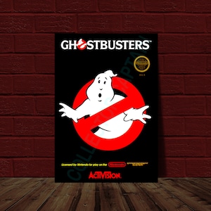 Ghostbusters - Nintendo (NES) Video Game Cover Reprint Poster 10.5x15.25