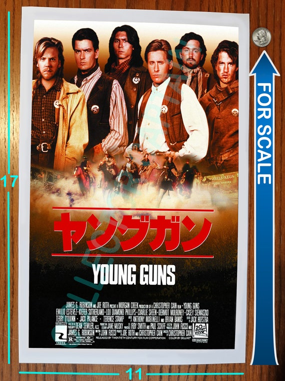 Young Guns 11x17 Japanese Movie Poster Reprint Etsy Young Guns 11x17 Japanese Movie Poster Reprint Etsy