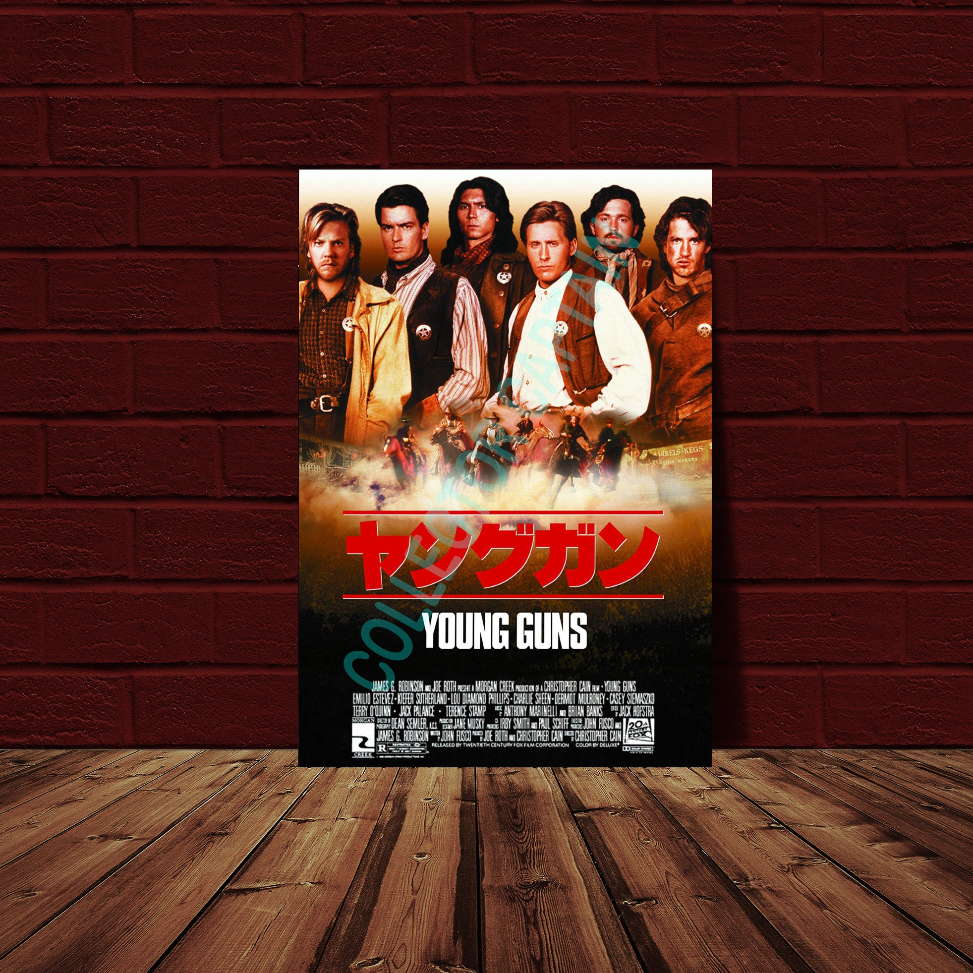 Young Guns 11x17 Japanese Movie Poster Reprint Etsy