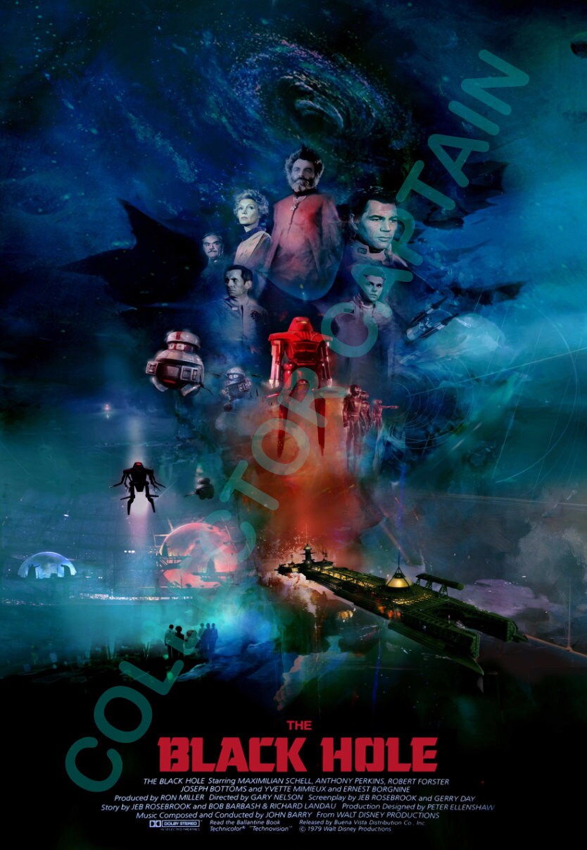 The Black Hole 10.5x15.25 Movie Poster Reprint - Etsy Sweden