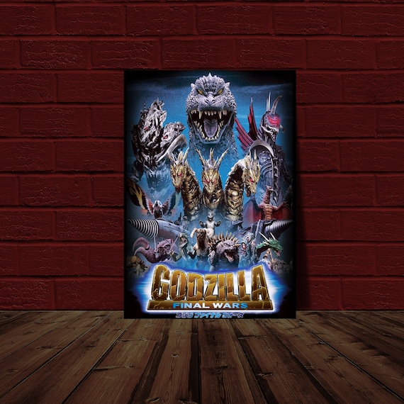 ゴジラ ファイナルウォーズ GODZILLA シルクスクリーンポスター Foil
