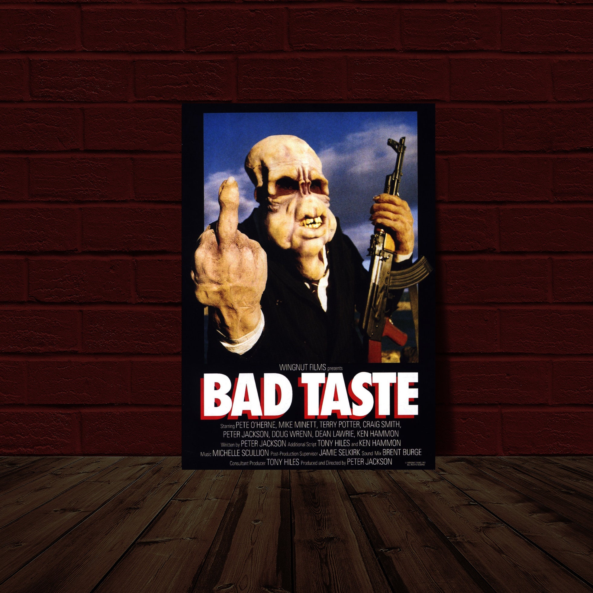 Bad Taste Movie Poster Bad Taste V1 10.5x15.25 Peter Jackson Movie Poster Reprint - Etsy UK