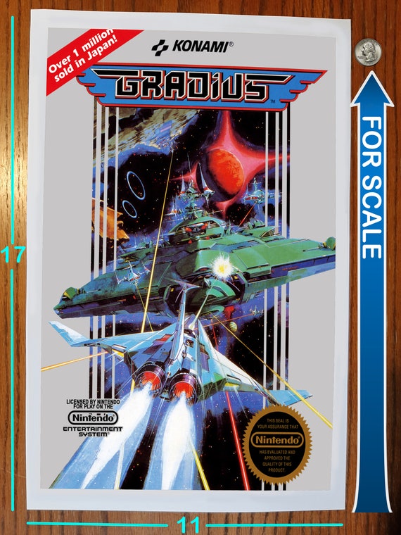 Gradius Nintendo NES Video Game Reprint - Etsy Finland