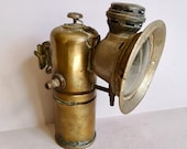 An Antique Brass, Luxor, Powell and Hammer, Panther Carbide Bicycle Lamp from early 1920 39 s s, marked and found in Normandy France