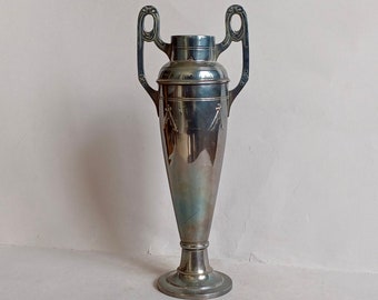 A Lovely Silver-plate Art Deco or Art Nouveau, Jugendstil, Ornamental, Trophy, Jug or Vase, CIRCA 1920-1930's and found Normandy in France