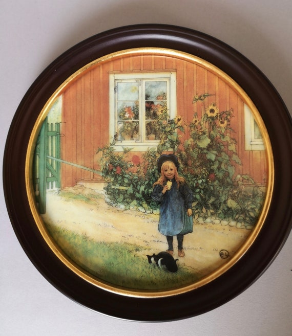 Carl Larsson's Limited Edition Porcelain Painted Plaque by Royal