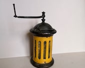 A Rare Working Antique G3 or G4 French Coffee Grinder Made by Peugeot Freres between 1876 and 1936 and found in Normandy France