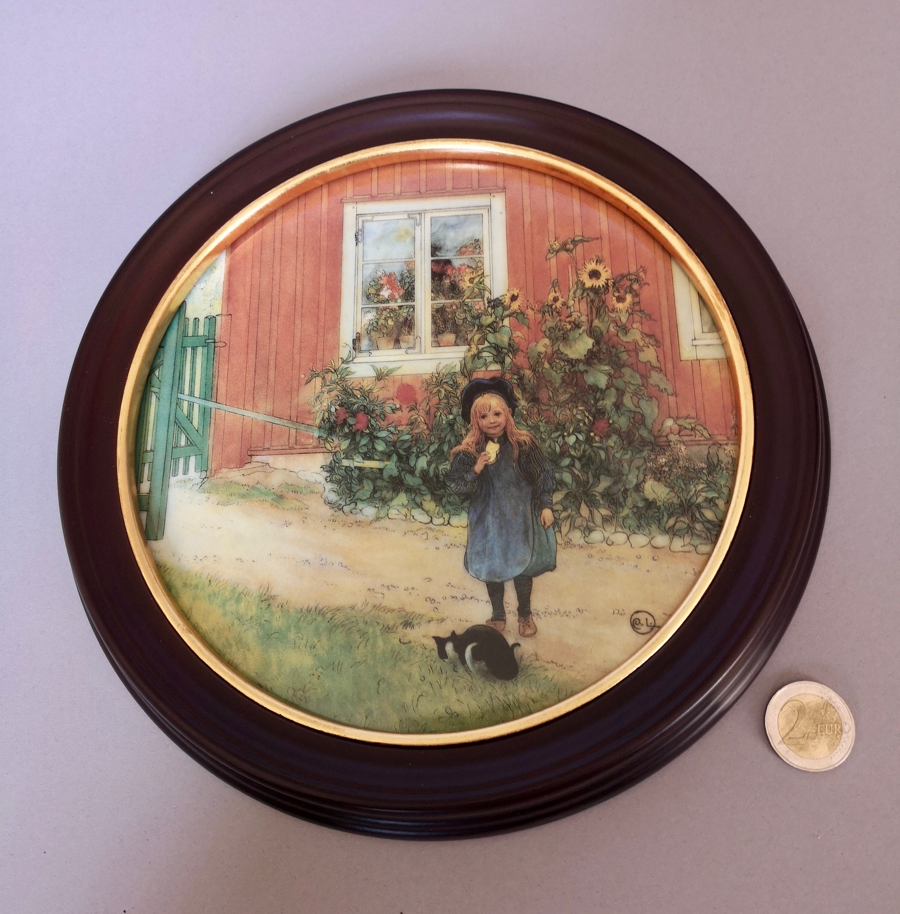 Carl Larsson's Limited Edition Porcelain Painted Plaque by Royal