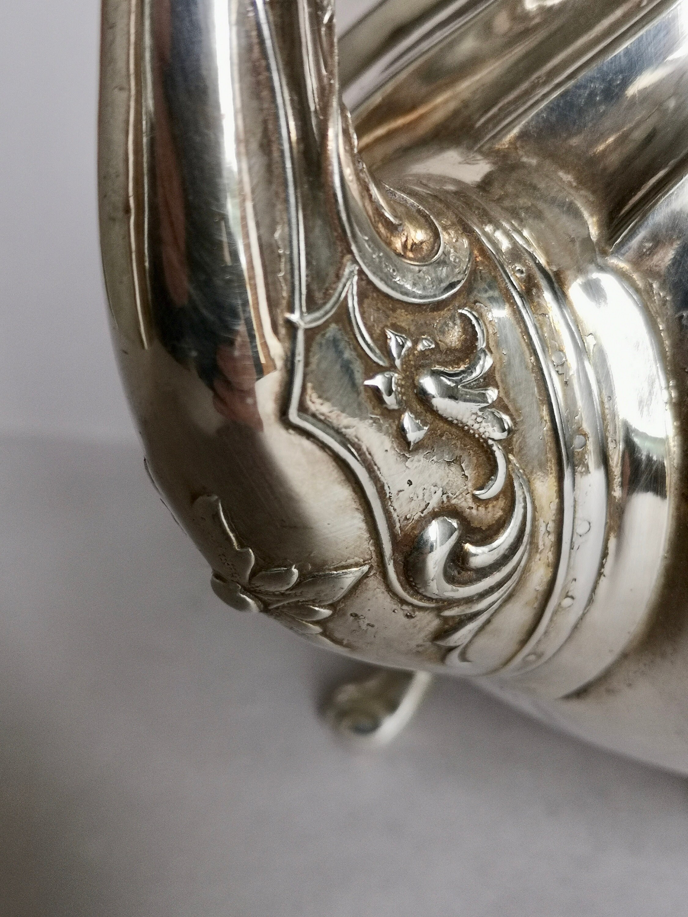 Eine schöne Fuß dekorative Silber vergoldet ungewöhnliche | Etsy