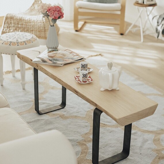 Mesa Nikaule Rustic Coffee Table Wood Table Wodden Table Etsy