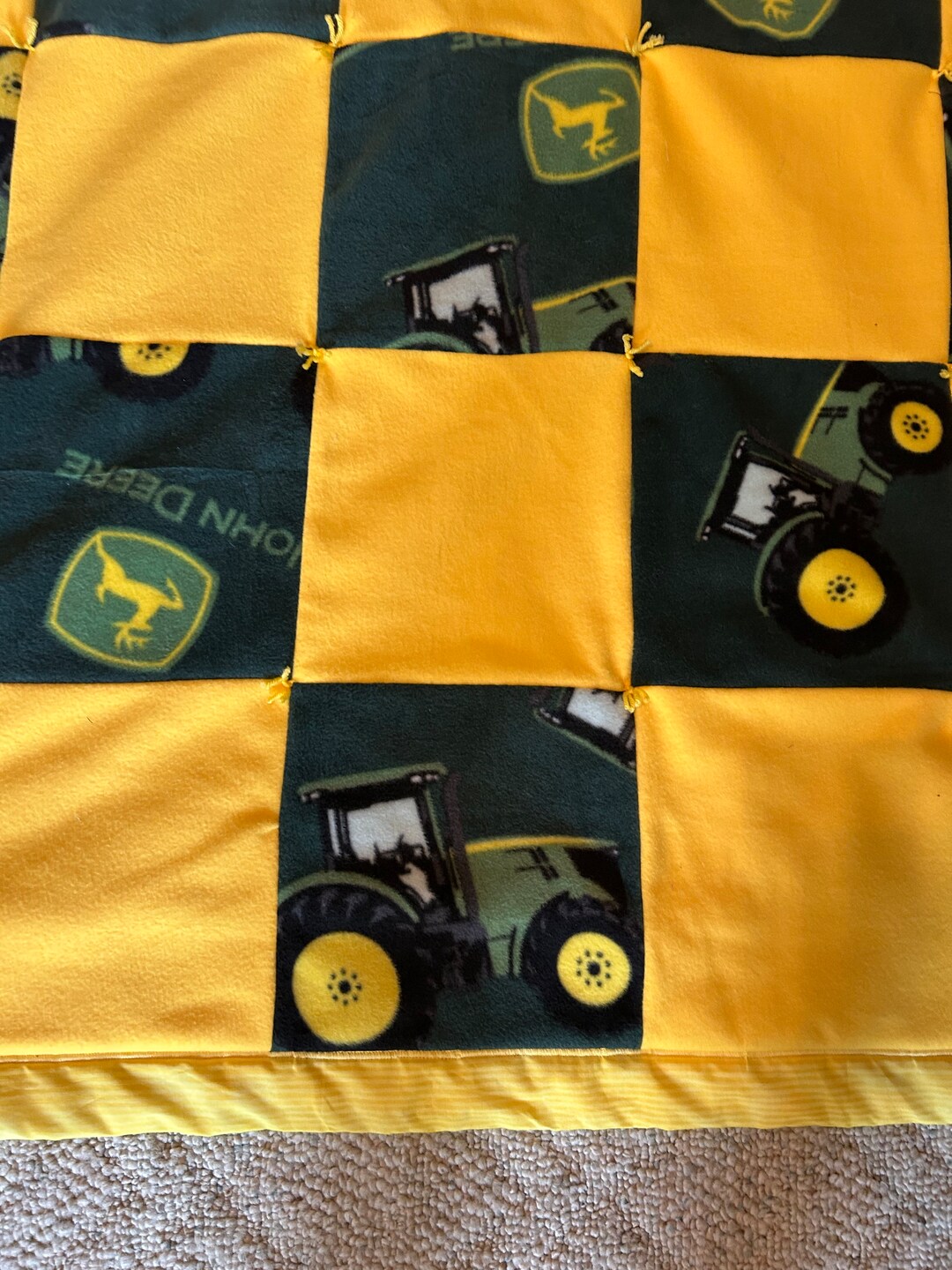 John Deere Fleece Blanket Etsy