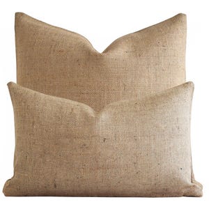 Burlap pillow covers 20x20,18x18,16x16,14x14,22x22,24x24,26x26,28x28,30x30,12x36,14x36,16x36,18x36,20x36,12x18,12x16 euro sham,lumbar pillow