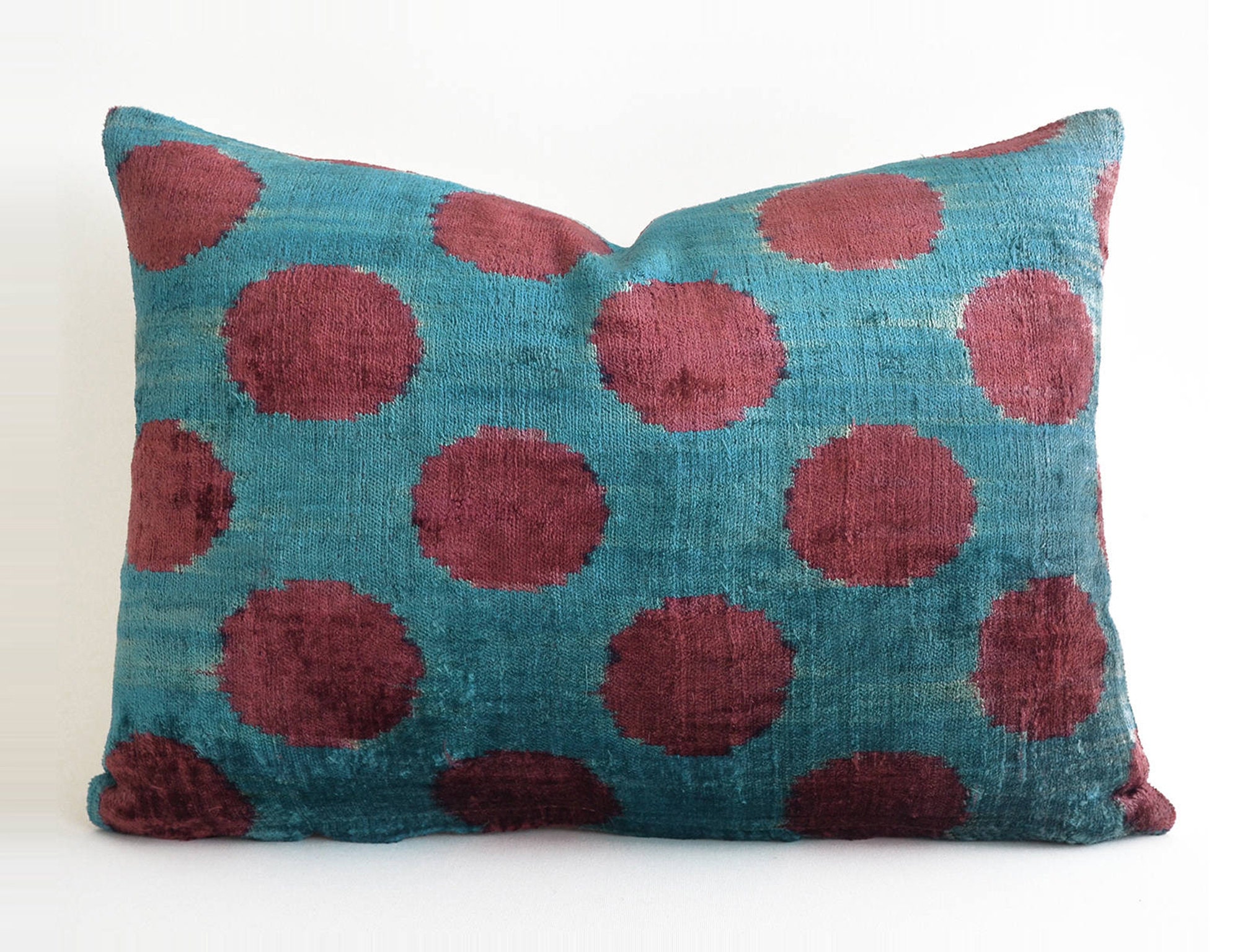 Red and teal pillows hotsell