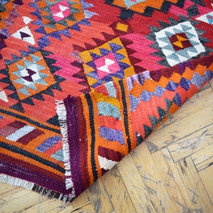 Sale Hand Woven Hand Painted Hand made Designer Wool Vintage kilim Rug - Turkish Kilim Rug - Anadolu Kilim - Turkish Kilim - Antique Kilim