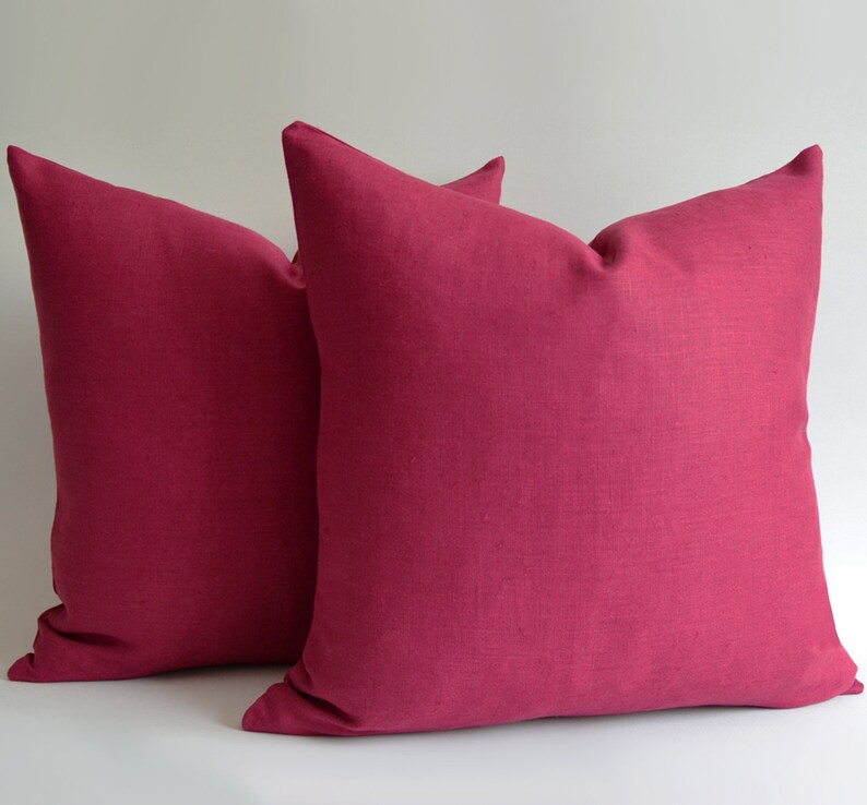 Custom Black Linen Pillow Covers 12x1812x3616 x 1618 x Etsy