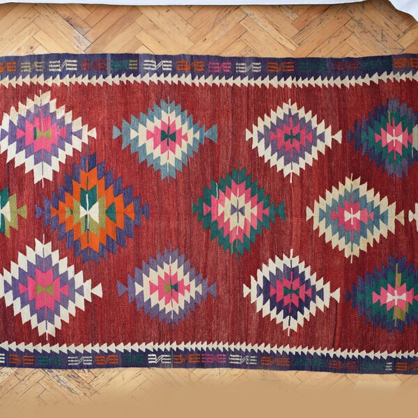 Hand Painted Rug Etsy