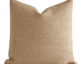 Custom Burlap Pillow Cover Modern Rustic Home Decor Farmhouse Style Pillow Cover 12x16 12x18 12x24 16x16 18x18 20x20 22x22 24x24 26x26 18x24