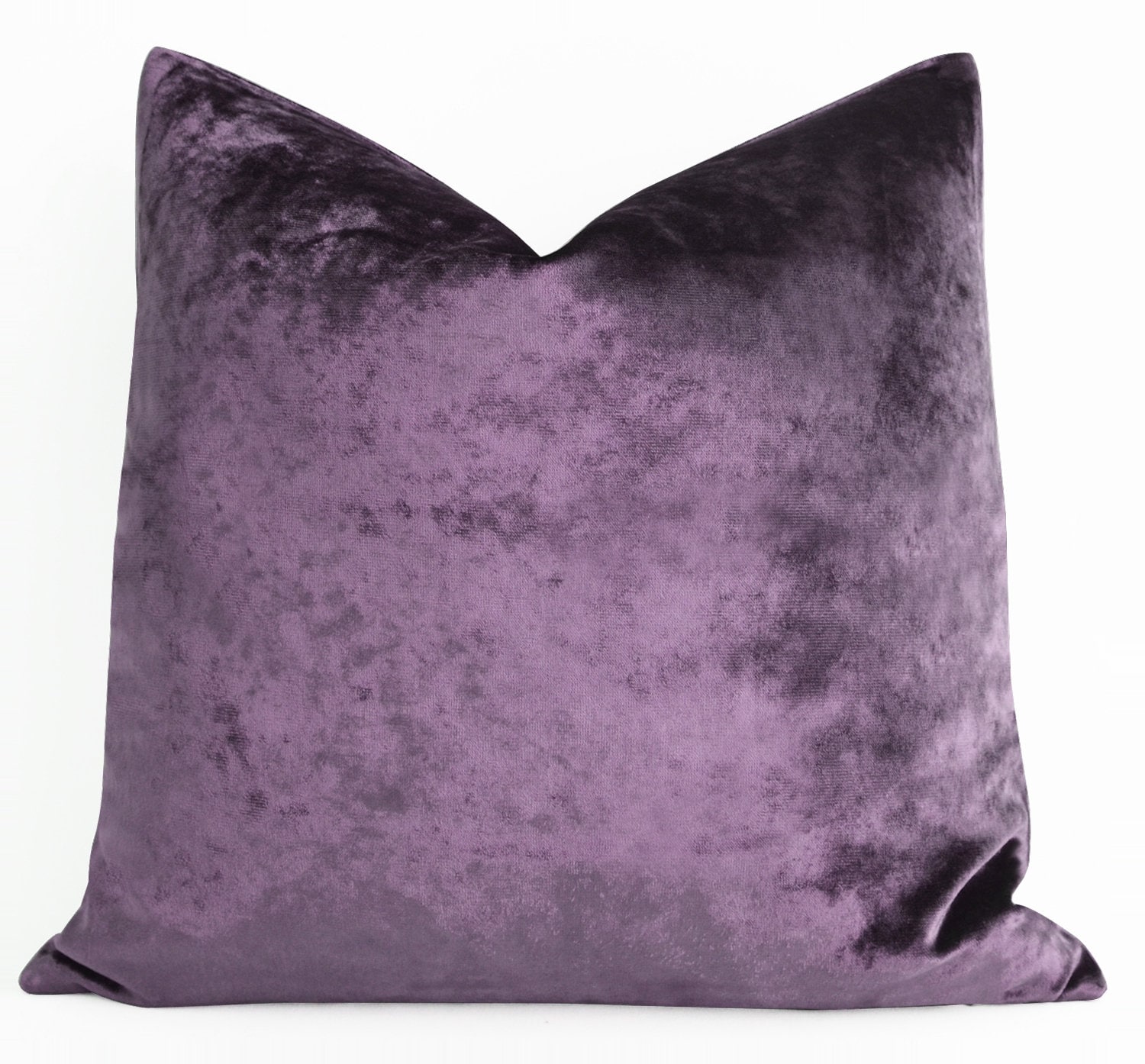 SALE Luxury Dark Purple Velvet Throw Pillows Velvet Pillow Etsy