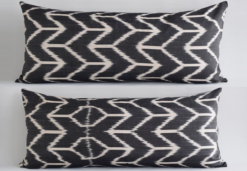 ikat bolster pillow