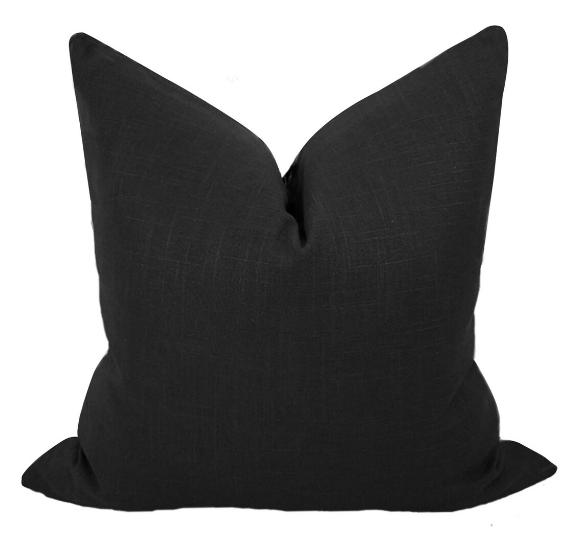 Custom Navy Blue Pillow Cover Dark Bluedecorative Throw Etsy