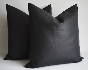 Wholesale! Waterproof One Buy faux leather pillowcase online Best faux leather pillow cover Cheap synthetic leather pillowcase