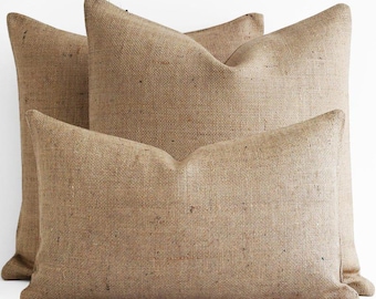 SALE! 1 Custom Blank Plain Burlap Pillow Cover,Burlap Pillow,12,14,16,18,20,22,24,26,28,30,36,Decorative Burlap Pillow,Throw Pillow Burlap