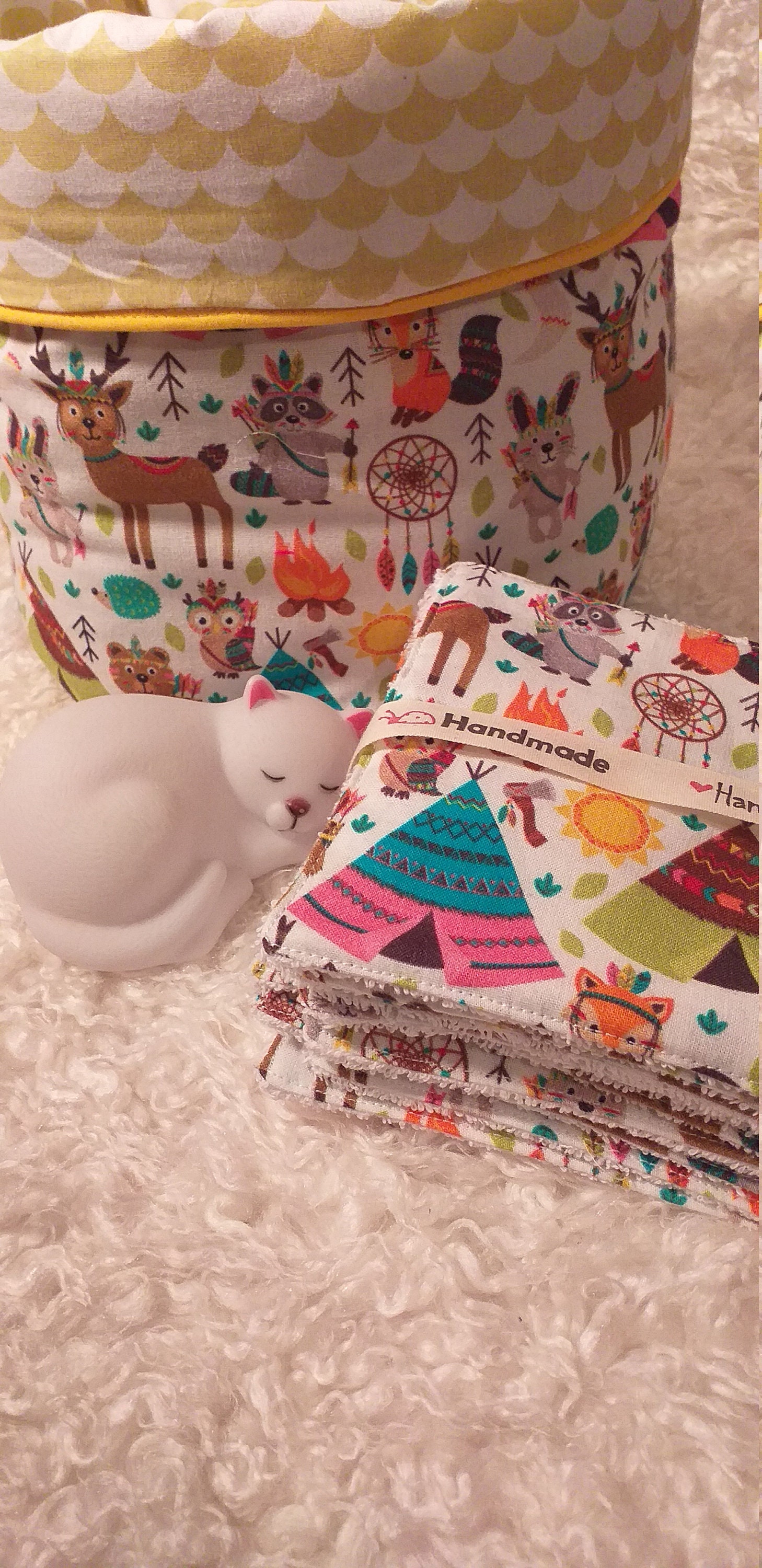 Panier et Ses Lingettes Assorties