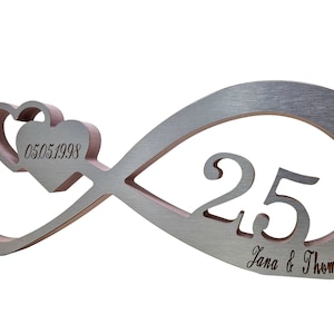 Endless loop silver wedding anniversary | 25th wedding anniversary | Infinity sign silver wedding anniversary | Infinity sign silver wedding anniversary
