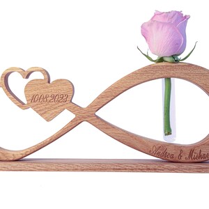 Endless loop unique wooden gift for a wedding