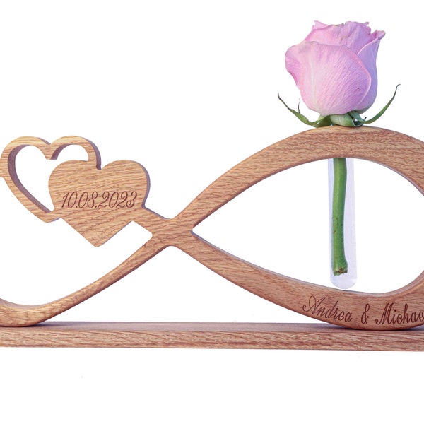 Endlosschleife Unikat aus Holz Geschenk zur Hochzeit