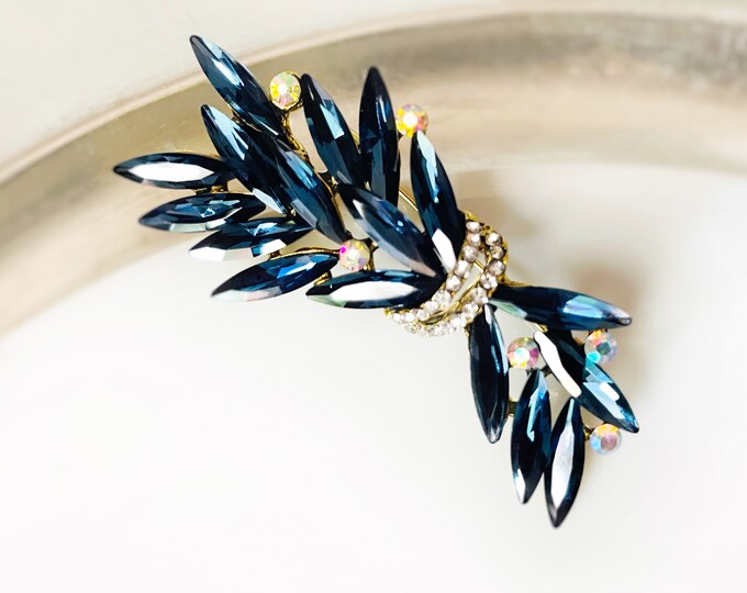 JOYWIKO Large Crystal Rhinestone Butterfly Brooch - Elegant Lapel Pin For Women's Dresses & Jackets 3 thumbnail image