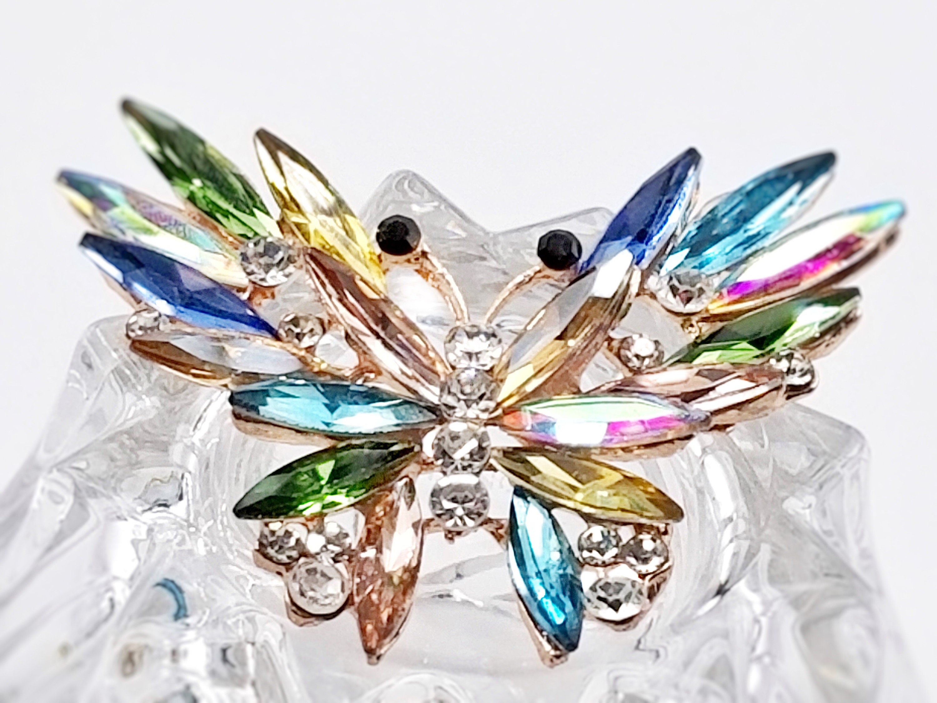 Rainbow Box Brooches for Women, Maple Leaf Brooch Pins for Women,Rhinestone  from Swarovski Crystal Jewelry Women's Brooches & Pins