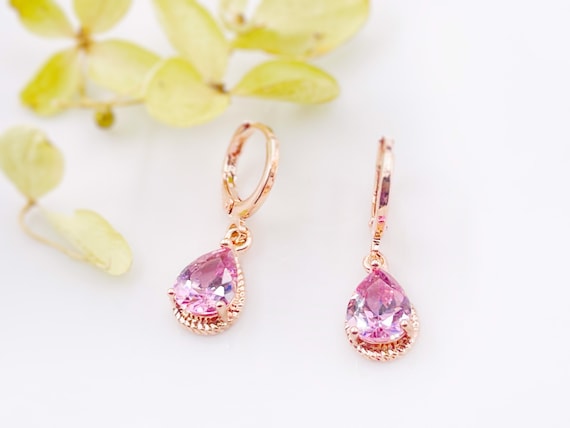 Buy White Quartz Earrings Light Pale Pink Crystal Dangle Earrings Pretty  Minimalist Earrings Handmade Crystal Earrings Silver Tone Online in India -  Etsy