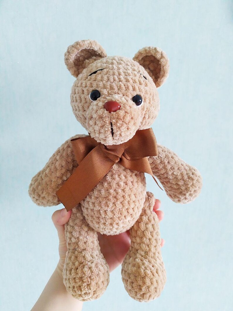 Safe plush eco baby bear toy stuffed plushie softie first | Etsy