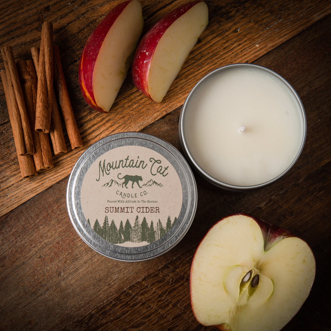SUMMIT CIDER Apple Cider Scented Candle Fall Candle Etsy