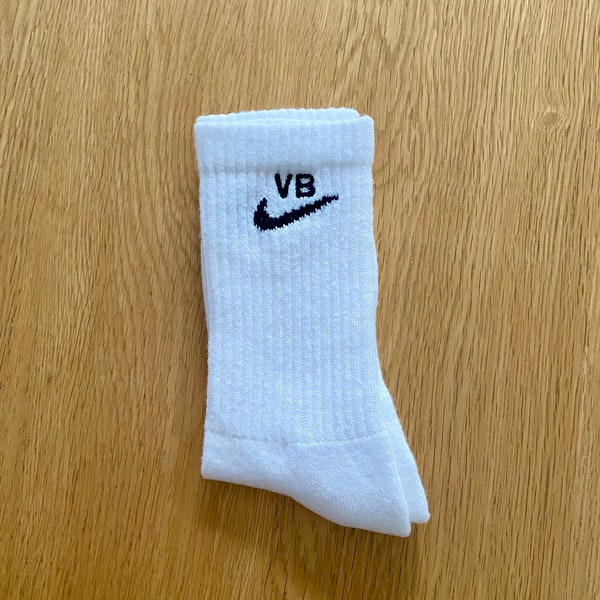 Personalised Nike socks initials