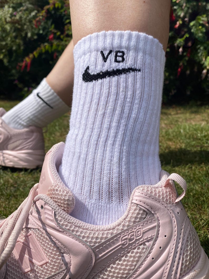 Personalised Nike socks Initials image 3