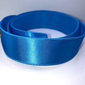 Turquoise Satin Ribbon, 1.5 inch, 50 yards, Designer Ribbon, Satin Ribbon, Wired, Turquoise Ribbon, Ribbon