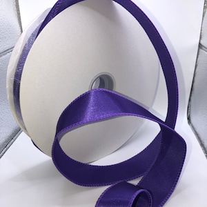 Purple Satin Ribbon, 1.5 inch, 50 yards, Designer ribbon, Satin ribbon, Purple Ribbon, Wired, Ribbon