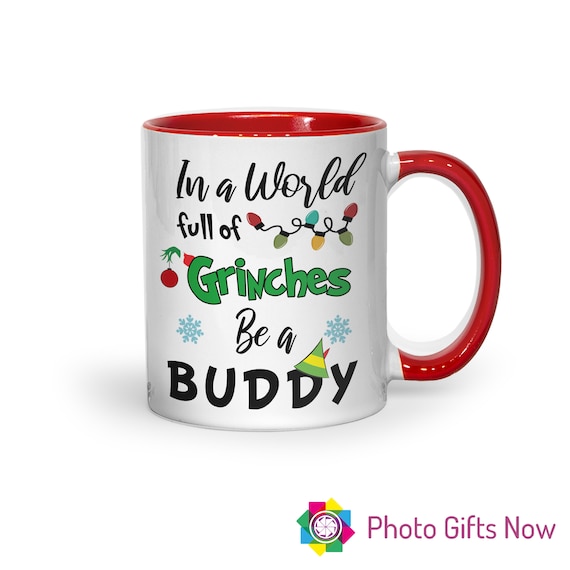 Christmas Grinch, Buddy the Elf Movie Mug Christmas Mug