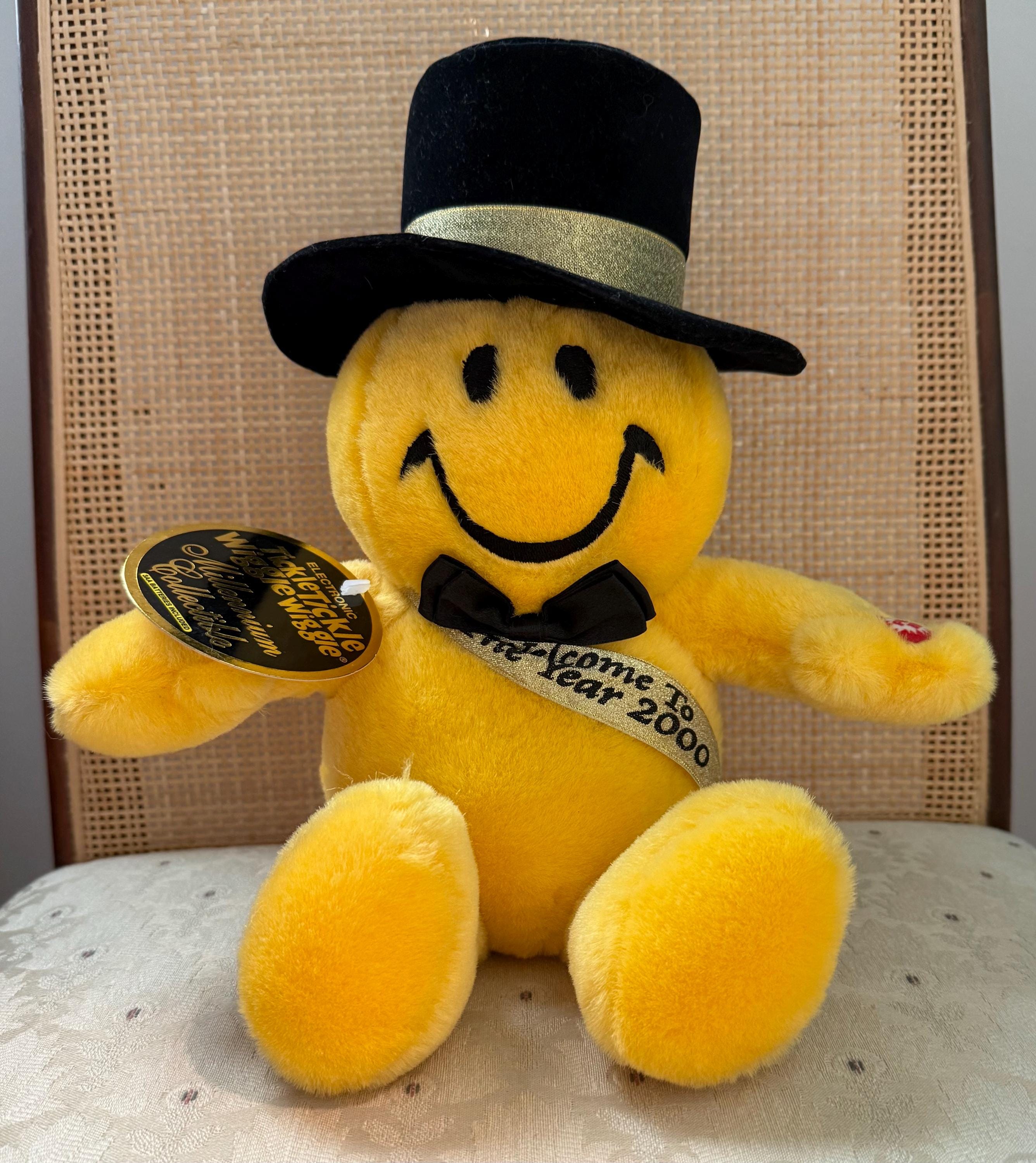 Tickle Wiggle Smiley Face Plush Millennium Collectible Welcome to
